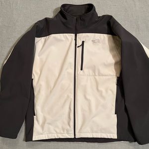 North Face - Soft Shell Jacket - Gray/Cream - XXL - SEE NOTES/PICS